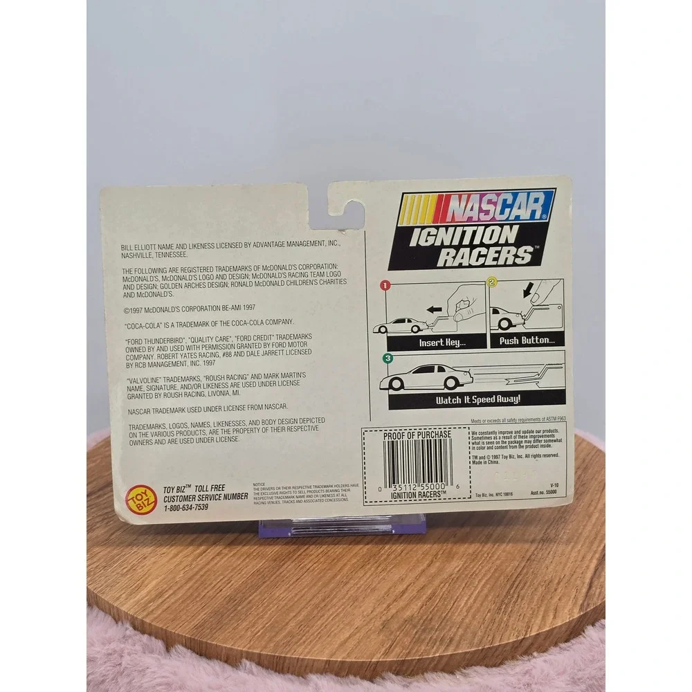 NASCAR Ignition Racers Dale Jarrett 88 Ford Quality Care Toy Biz 1997 New 1997